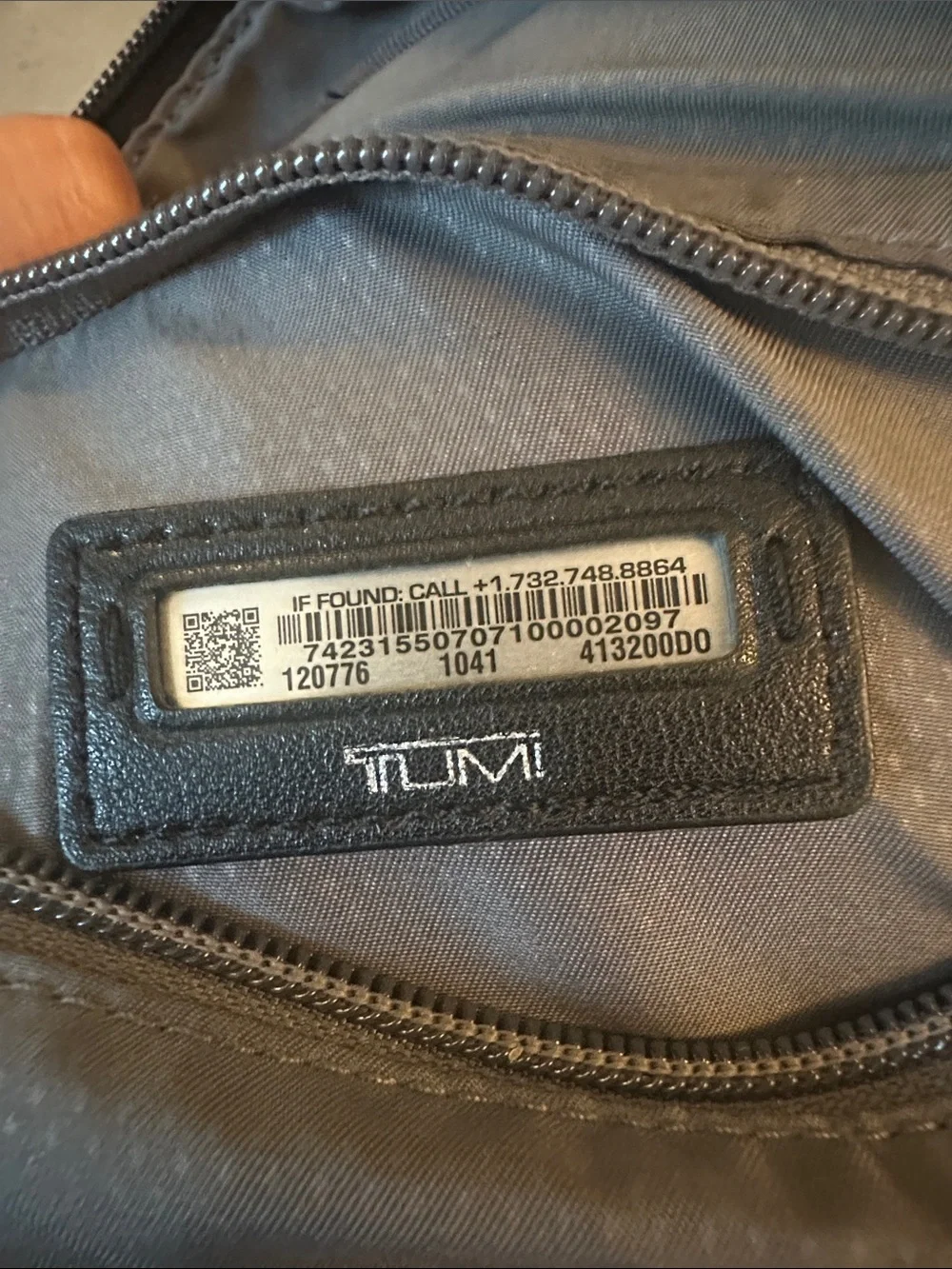 TUMI Black Pebbled Leather Backpack - Sleek Everyday Carry